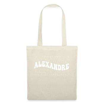 Lustig Alexandre Groovy 4 Männer Frauen Cool Alexandre - Stoffbeutel - Natur - Vorne