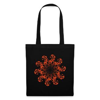 Random patterns rotated and dotted - Tote Bag - black - Front