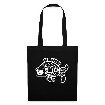 Culture of the Incas, fish symbol - Tote Bag - black - Front