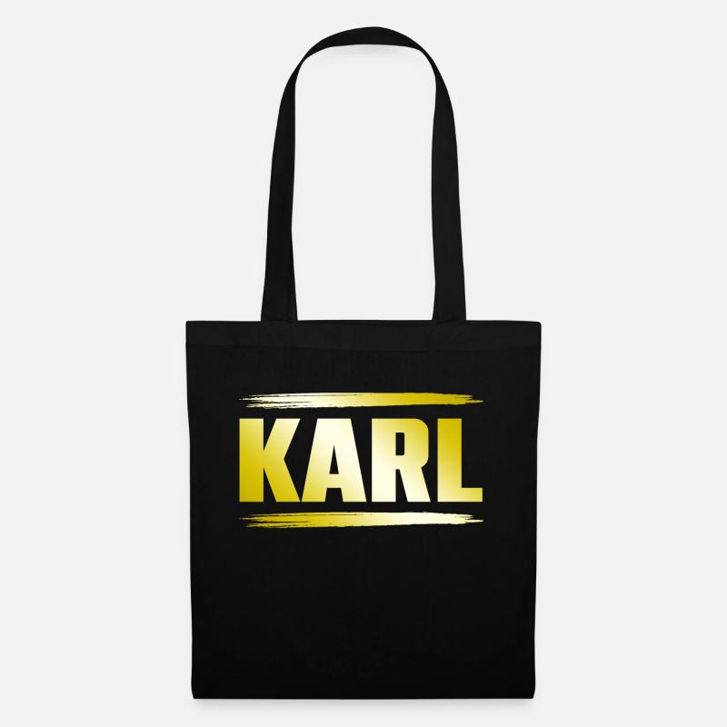 Karl - Stoffbeutel - Schwarz