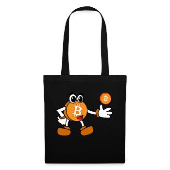 Bitcoin (Bitcoin) - Stoffbeutel - Schwarz - Vorne