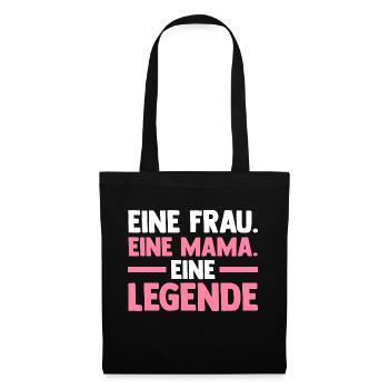 Mutter Muttertag Mama - Stoffbeutel - Schwarz - Vorne