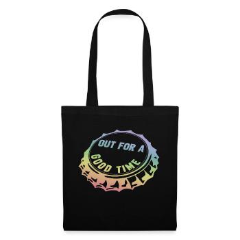 out for a good time - Stoffbeutel - Schwarz - Vorne
