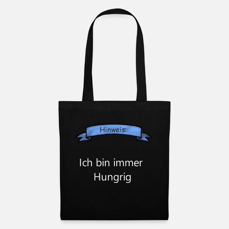 Ich bin immer Hungrig - Stoffbeutel - Schwarz
