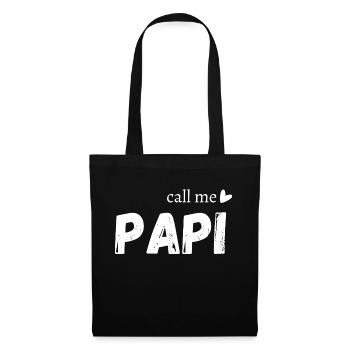 Call me grandpa - Tote Bag - black - Front
