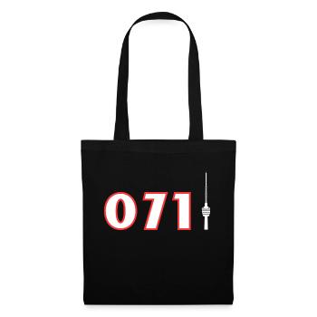 0711 Shirt - Stoffbeutel - Schwarz - Vorne