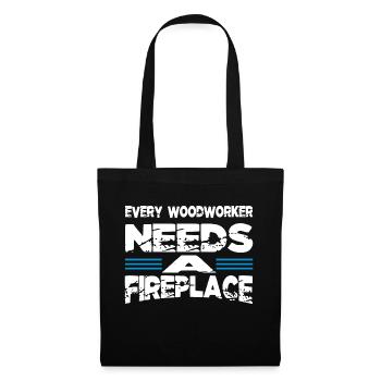 Anniversaire Carpenter Blagues Casque de sécurité - Sac en tissu - noir - Devant