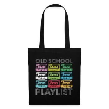 Rainbow Cassette Grid Print - Tote Bag - black - Front