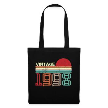 Vintage 1998 Anniversaire rétro sunset design - Sac en tissu - noir - Devant