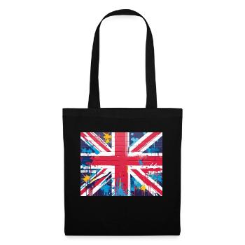 British Flag Graffiti Art - Tote Bag - black - Front