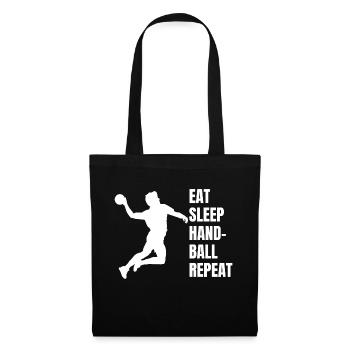 Handballspieler Handballfan Handball Handballteam - Stoffbeutel - Schwarz - Vorne