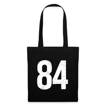 84 Numbers White - Tote Bag - black - Front