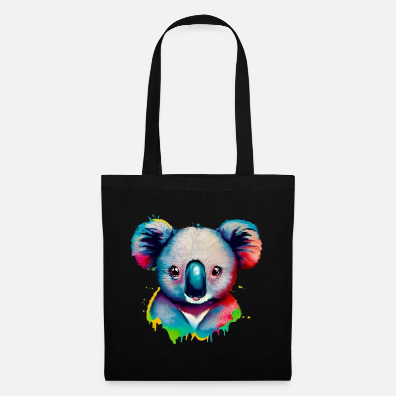 Koala - Stoffbeutel - Schwarz