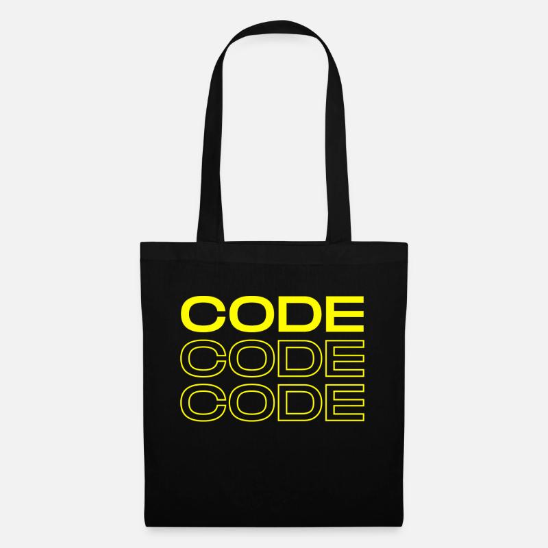 CodeT shirt - Stoffbeutel - Schwarz