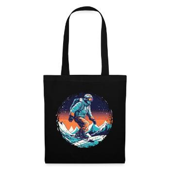 Snowboarding or skiing and then après ski - Tote Bag - black - Front