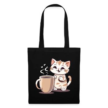 Chatcolate #2 - Sac en tissu - noir - Devant