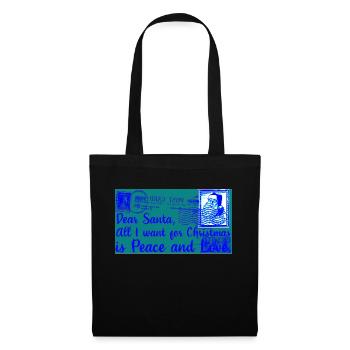 Xmas christmas santa claus nicholas naughty - Tote Bag - black - Front