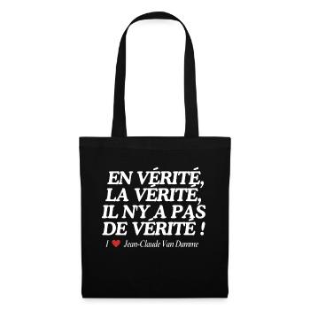 La vérité JCVD | QUOTE - Sac en tissu - noir - Devant