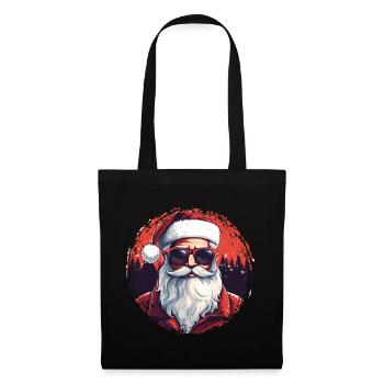 Frohe Weihnachten - Stoffbeutel - Schwarz - Vorne