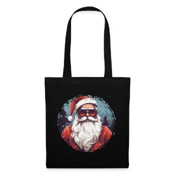 Frohe Weihnachten - Stoffbeutel - Schwarz - Vorne