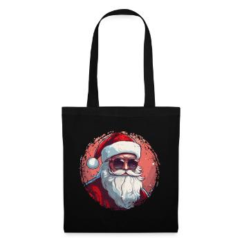Frohe Weihnachten - Stoffbeutel - Schwarz - Vorne