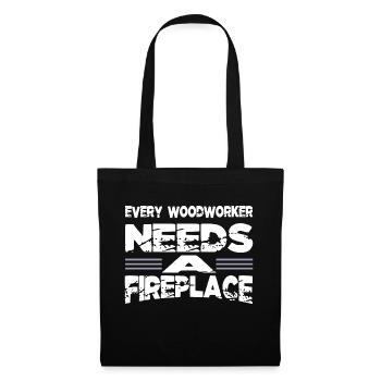 gift idea carpenter tree feller arboriculturist - Tote Bag - black - Front