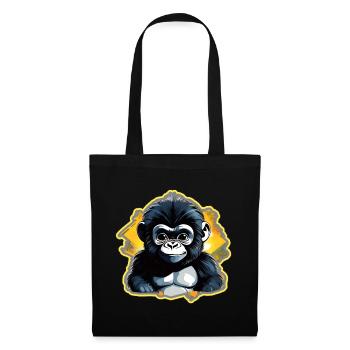 Cute Baby Gorilla - Tote Bag - black - Front