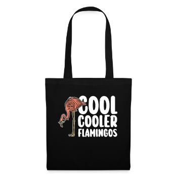 Cool Cooler Flamingos - Stoffbeutel - Schwarz - Vorne