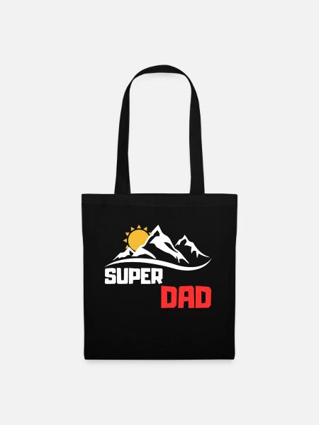 Super Papa - Stoffbeutel - Schwarz