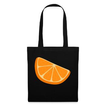 Orangenscheibe - Stoffbeutel - Schwarz - Vorne