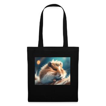 Cute animals doing hibernation – hamster - Tote Bag - black - Front