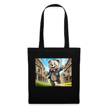 german nursery rhymes illustrated comic Teddy bear - Tote Bag - black - Front