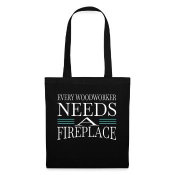 abattage cadeau d’anniversaire travail de la forêt - Sac en tissu - noir - Devant