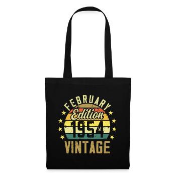 70th Anniversary - February 1954 - 70th Anniversary Gift - Tote Bag - black - Front