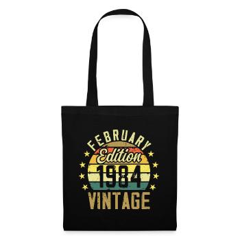 40th Anniversary - February 1984 - 40th Anniversary Gift - Tote Bag - black - Front