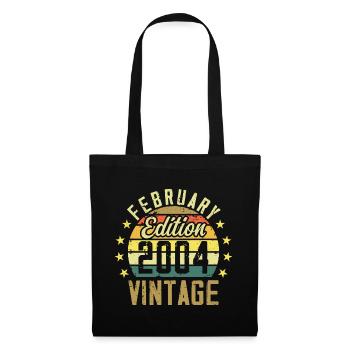 Birthday 20 years - Gift February 2004 - 20th - Tote Bag - black - Front