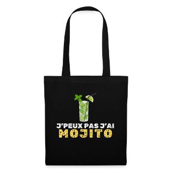 Je peux pas mojito - Sac en tissu - noir - Devant