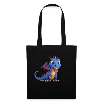 A cute dragon monster with long tongue - Tote Bag - black - Front