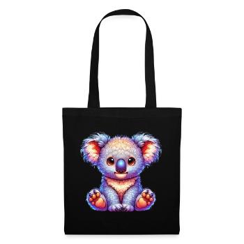 Koala - Stoffbeutel - Schwarz - Vorne
