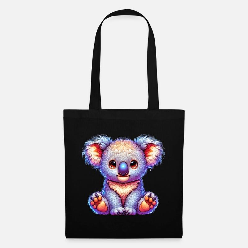 Koala - Stoffbeutel - Schwarz