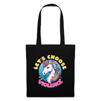 Lets choose Violence - Tote Bag - black - Front