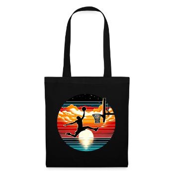 Basket-ball Basketteurs Joueurs - Sac en tissu - noir - Devant