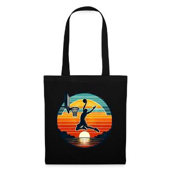 Basket-ball Basketteurs Joueurs - Sac en tissu - noir - Devant