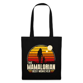 The MAMALORIAN - maman - Vintage Orange - Sac en tissu - noir - Devant