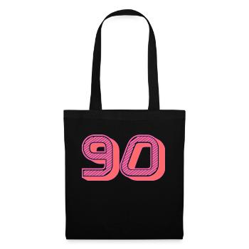 90. 90 YEARS. 90th ANNIVERSARY. 90 YEARS ANNIVERSARY. - Tote Bag - black - Front