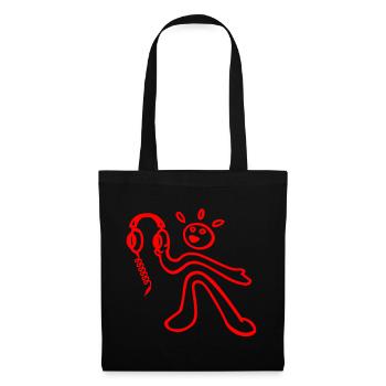 rave dj headphones - Tote Bag - black - Front