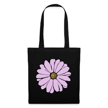 Flower pastel flower flowers pastel flowers lilac - Tote Bag - black - Front