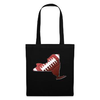 New York (United States) | real football | Map - Tote Bag - black - Front