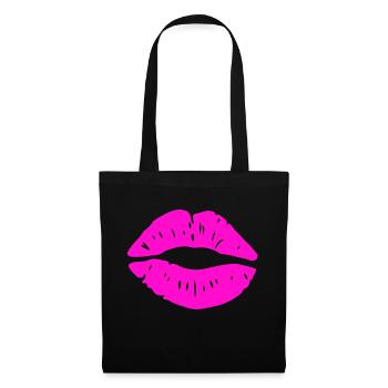 Lips Kiss - Tote Bag - black - Front