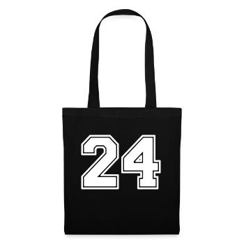 24 - Sac en tissu - noir - Devant
